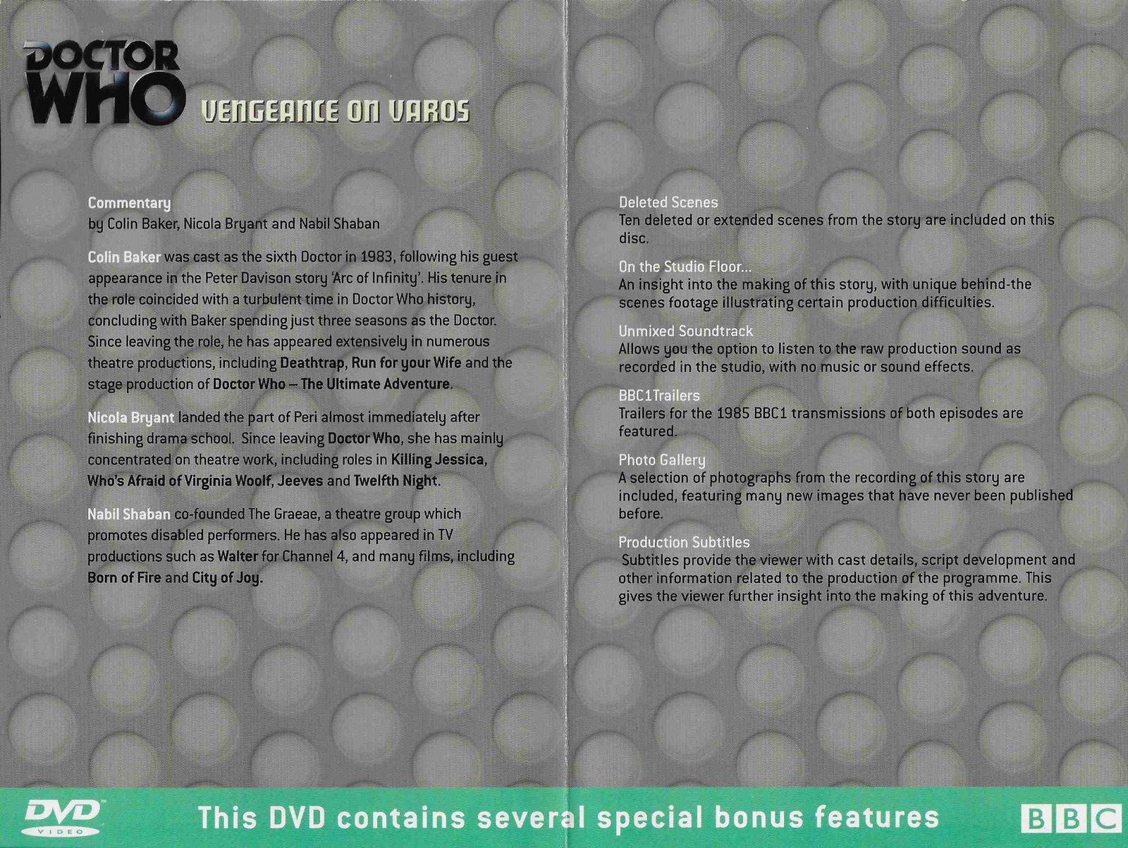 Inserts from BBCDVD 1044